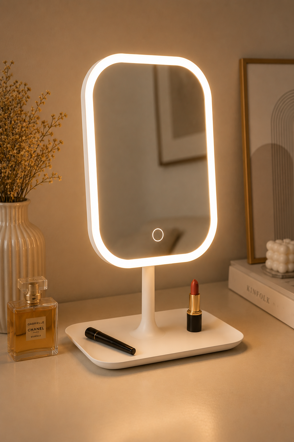 Espelho Nordic Glow com LED | Maquilhagem e Decoração